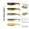 Savage Gear Kunstköder Cannibal Shad Kit 5,5-12,5cm 36 Teile + Box Gum...