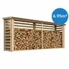 Holz Brennholzregal   6,7 m3   B112xL458xH199 cm - TIMBELA M203