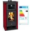 Holzofen mit Backfach Prity K2 GT F   8,1 kW, Elegantes Design, Bordea...