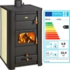 Holzofen PRITY S3 W21 mit Wasserwärmetauscher Zentralheizung Ofen - 21...