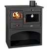 - Holzofen PRITY 1P34 10,1 kW mit Backofen & Metallplatte Kaminofen