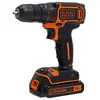 Black & Decker BDCDC18K Akkuschrauber Bohrschrauber 18V 1.5Ah mit Koff...