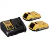 DeWalt DCB115D2-QW Akku-Kit (2 x 18 V / 2 Ah plus DCB 115)