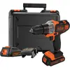 Black & Decker MT218KB, Handbohrmaschine, Schwarz, Orange, 800 RPM, Ak...