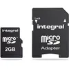 Integral Microsd Memory Card (2 GB, microSD), Speicherkarte, Schwarz