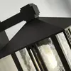 Außenwandleuchte Venice, schwarz, Höhe 36 cm, Metall/Glas
