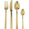 Mikasa C000389 - Besteckset (16-tlg., Edelstahl), goldfarben
