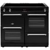 Belling PKENS100EIBLK, Range Cooker (Kochherd), Schwarz, Drehregler, B...