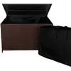 MONSTERSHOP Kissenbox Rattan Braun 138x70x80 cm 582L UV-beständig mit ...