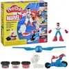 Play-doh Captain America Marvel Cutter Motorrad Spielset Knete