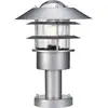 Elstead Helsingor Außen-Stehleuchte E27 31cm Edelstahl, silber IP44