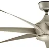 Deckenventilator Lehr, IP44, silber antik, Ø 203 cm