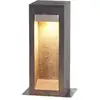 ELSTEAD Sockelleuchte Parkstone 6W LED IP55 Edelstahl, Basalt, Glas; B...