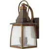 Elstead Montauk Außen-Wandleuchte E14 2-fach 44cm Siena IP44
