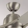 LED-Deckenventilator Zeus dreiflügelig, nickel gebürstet
