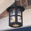 Außen-Hängeleuchte Hereford, schwarz/klar, IP43