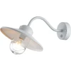 Elstead Klampenborg Außen-Wandleuchte Sensor E27 26cm Weiss Silber IP4...