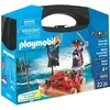 PLAYMOBIL Piraten-Spielset im Koffer, Mit Kanone und Projektilen, 22 T...
