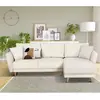 Wendbares Ecksofa mit Schlaffunktion   3/4-Sitzer   CLAUDIUS   Beiger ...