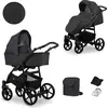 Kunert 2in1 MATA in Anthrazit/Graphit   Vielseitiger Babywagen für Kom...