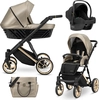 Kinderwagen Kunert Ivento Premium 3in1 - goldene Rahmenfarbe - Farbe: ...