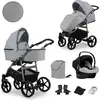 Kunert 3in1 MATA Babywagen in Grau   Sicher und komfortabel für Ihr Ki...