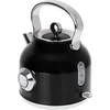 Adler AD 1346b Wasserkocher Schwarz Silber Edelstahl 1850-2200 W 1,7 L