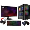 VIST Gaming PC Komplett Set Ryzen 5 3600 RTX 3050 32GB SSD 1TB nVme WI...