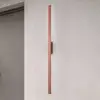 LED-Wandleuchte Demi L, ziegelrot, Alu, Höhe 144 cm, IP54