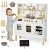 Mamabrum Kinder-Küchenset Holzküche für Kinder mit LED-Beleuchtung, In...