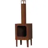 Markone, Gartencheminée, Gartenkamin 200-3 (Rost): 35 x 35 x 115 cm