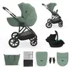 Kinderkraft PRIME 3 Kinderwagen 3-in-1 mit Babyschale MINK PRO 2, leic...