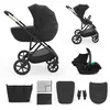 Kinderkraft PRIME 3 Kinderwagen 3-in-1 mit Babyschale MINK PRO 2, leic...