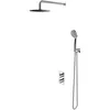 Omnires Y SYSYT01XCR Unterputz-Duschset mit Thermostatarmatur, Chrom