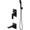 Omnires PARMA SYSPMW01BL Unterputz-Wannenset, schwarz matt