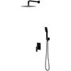 Omnires PARMA SYSPM10BL Unterputz-Duschset, matt schwarz