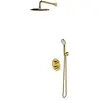 Omnires Y SYSYT05BSB Unterputz-Thermostat-Duschset, gebürstetes Messin...