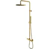 Omnires Y Y1244SUGLB Thermostat-Duschset, gebürstetes Gold