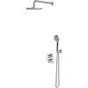 Omnires Y SYSYT05CR Unterputz-Duschset mit Thermostatarmatur, Chrom