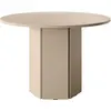 Selsey Hexa - Esstisch, Esszimmertisch rund, beige cappuccino, 110 cm