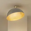 Deckenleuchte Sfera, Ø 50cm, taupe/gold, Metall, E27