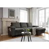MIUFORM Lofty Lilly - Ecksofa mit Bettfunktion und Bettkasten L-FORM R...