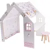 Holzhaus für Kinder "Bianelli" mit Schreibtisch - 114 x 93 x 120 cm - ...