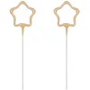 partydeco Tortenstecker, Wunderkerzen Hochzeit 16x5cm Stern gold 2er S...