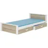 ADRK Furniture, Kinderbett, Bett mit Matratze ALDEX 200x90