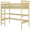 ADRK Furniture, Kinderbett, Etagenbett Mezzanine mit MIAGO 200x90 Matr...