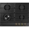 Amica PGA6101ApCb, Anthrazit, Integriert, 59 cm, Gaskochfeld, Emaillie...
