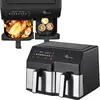Extralink Air Fryer SJ-1000 10L (6L + 4L), 2500 W, Dual Basket, Heißlu...