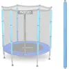 S upek górny do trampoliny z siatk  zewn trzn  4,5 ft niebieski Neo-Sp...