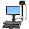 Ergotron Sv Combo Arm Worksurface, Monitor Erhöhung, Silber